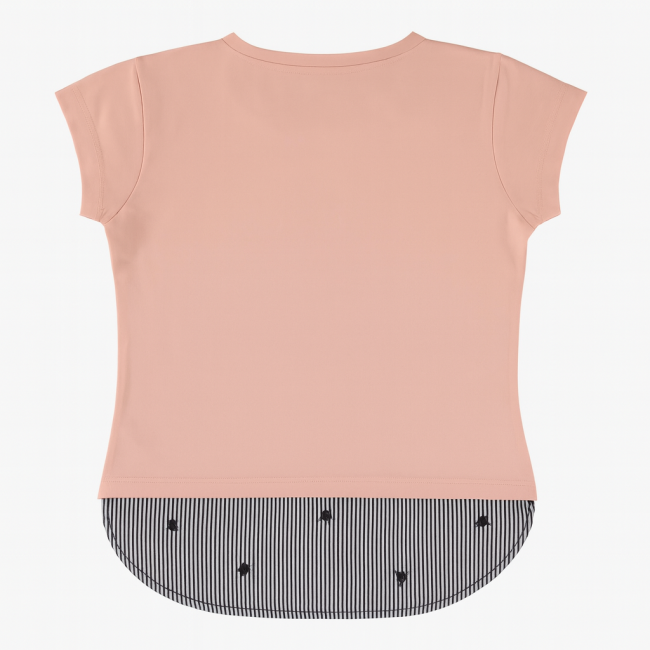 T-shirt love star ροζ