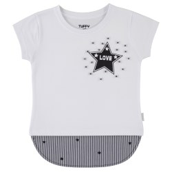 T-shirt love star λευκό T-shirt love star λευκό