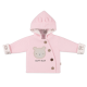 Βρεφική ζακέτα εξόδου pink happy bear