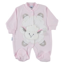 Βρεφικό φορμάκι με προβατάκι για κορίτσι Βρεφικό φορμάκι με προβατάκι για κορίτσι