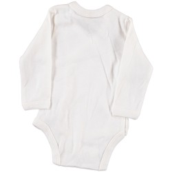 Unisex άσπρο βρεφικό κρουαζέ κορμάκι Unisex άσπρο βρεφικό κρουαζέ κορμάκι