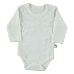 Unisex εκρού βρεφικό κορμάκι Unisex εκρού βρεφικό κορμάκι