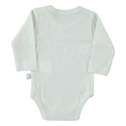 Unisex εκρού βρεφικό κορμάκι Unisex εκρού βρεφικό κορμάκι