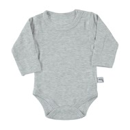 Unisex γκρι βρεφικό κορμάκι