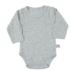 Unisex γκρι βρεφικό κορμάκι Unisex γκρι βρεφικό κορμάκι