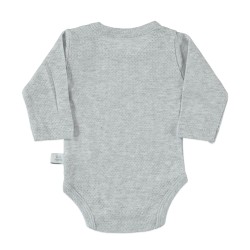 Unisex γκρι βρεφικό κορμάκι Unisex γκρι βρεφικό κορμάκι