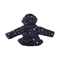 Παιδικό μπουφάν μπλε με καρδιές Παιδικό μπουφάν μπλε με καρδιές