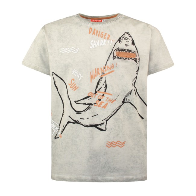 Πετροπλυμένη βαμβακερή μπλούζα καρχαρίας