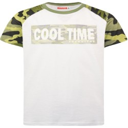 Μπλούζα βαμβακερή με army λεπτομέρειες Μπλούζα βαμβακερή με army λεπτομέρειες