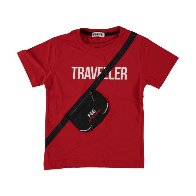 T-shirt Traveller red