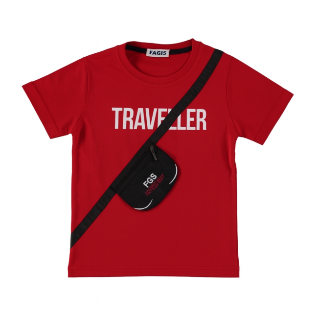 T-shirt Traveller red