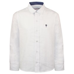 Λινό πουκάμισο λευκό Λινό πουκάμισο λευκό