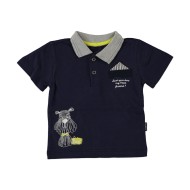 Βρεφική μπλούζα polo ναυτικό μπλε