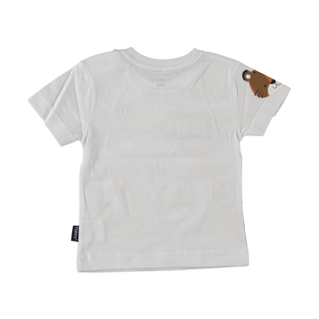 Βρεφική μπλούζα wild safari λευκή