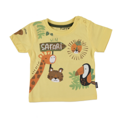 Βρεφική μπλούζα wild safari κίτρινη Βρεφική μπλούζα wild safari κίτρινη