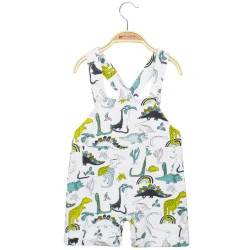 Σετ σαλοπέτα φούτερ με εμπριμέ μοτίβο δεινόσαυροι και φορμάκι μακό βαμβακερό Σετ σαλοπέτα φούτερ με εμπριμέ μοτίβο δεινόσαυροι και φορμάκι μακό βαμβακερό