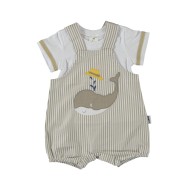 Βρεφικό σετ σαλοπέτα sermino μπεζ