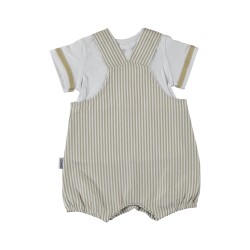 Βρεφικό σετ σαλοπέτα sermino μπεζ