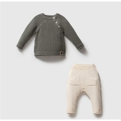 Βρεφικό Πλεκτό Σετ 2 Τεμαχίων GK Βρεφικό Πλεκτό Σετ 2 Τεμαχίων GK