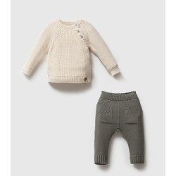 Βρεφικό Πλεκτό Σετ 2 Τεμαχίων KG Βρεφικό Πλεκτό Σετ 2 Τεμαχίων KG