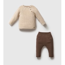 Βρεφικό Πλεκτό Σετ 2 Τεμαχίων ΜΚ Βρεφικό Πλεκτό Σετ 2 Τεμαχίων ΜΚ