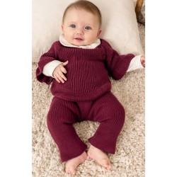 Μπορντό Βρεφικό Σετ 3 Τεμαχίων Μπορντό Βρεφικό Σετ 3 Τεμαχίων