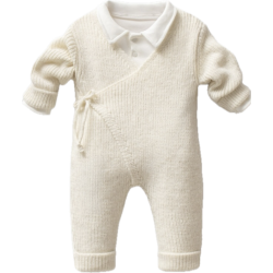 Βρεφικό Σετ 2 Τεμαχίων - Φορμάκι Κρουαζέ Κρεμ Βρεφικό Σετ 2 Τεμαχίων - Φορμάκι Κρουαζέ Κρεμ