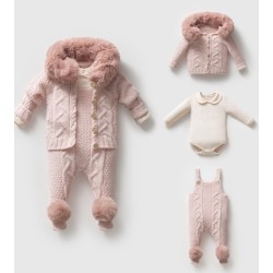 Χειμερινό ροζ σετ 3 τεμαχίων Χειμερινό ροζ σετ 3 τεμαχίων