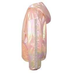 Τζάκετ μεταλλικό με ασημί λεπτομέρεια στο μανίκι