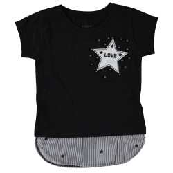 T-shirt love star μαύρο T-shirt love star μαύρο