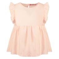 Τοπ με βολάν στα μανίκια σομόν