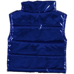 Παιδικό μπλε μεταλιζέ γιλέκο Παιδικό μπλε μεταλιζέ γιλέκο