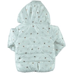 Παιδικό μπουφάν άσπρο με γατάκια Παιδικό μπουφάν άσπρο με γατάκια