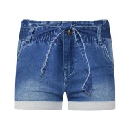 Σορτς jean με λάστιχο 