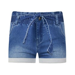 Σορτς jean με λάστιχο 