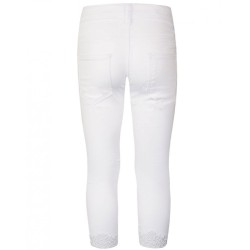 Παντελόνι ελαστικό με κέντημα στο κάτω μέρος