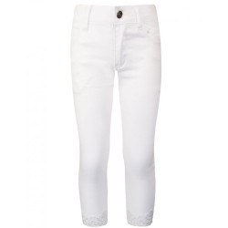 Παντελόνι ελαστικό με κέντημα στο κάτω μέρος