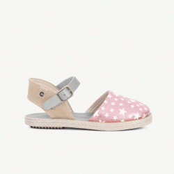 Μεταλλικές ροζ εσπαντρίγιες με εκτύπωση αστεριών που λάμπουν στο σκοτάδι Μεταλλικές ροζ εσπαντρίγιες με εκτύπωση αστεριών που λάμπουν στο σκοτάδι