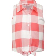 Πουκάμισο καρό με δέσιμο μπροστά 