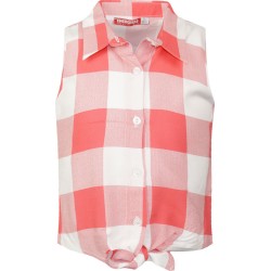 Πουκάμισο καρό με δέσιμο μπροστά 