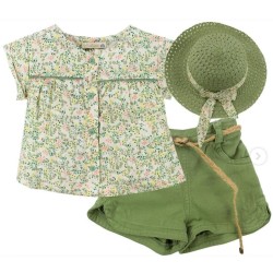 Παιδικό σετ μικρή κυρία χακί Παιδικό σετ μικρή κυρία χακί