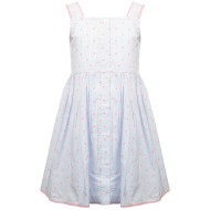 Φόρεμα ριγέ με κουμπιά στο μπροστινό μέρος