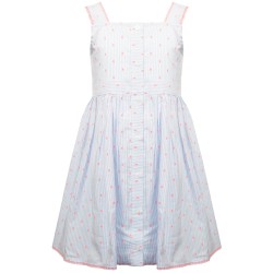 Φόρεμα ριγέ με κουμπιά στο μπροστινό μέρος Φόρεμα ριγέ με κουμπιά στο μπροστινό μέρος